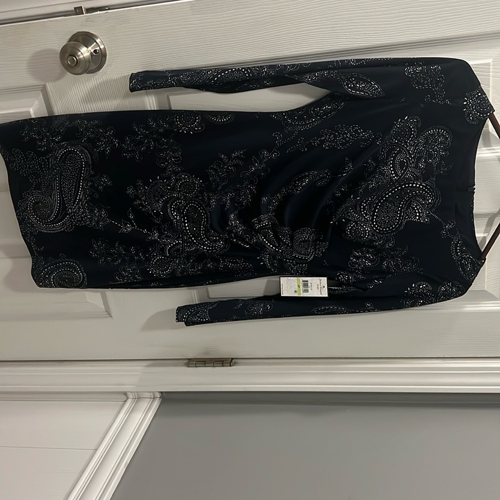 Navy Blue Size 4 Petite Dress by Jessica Howard